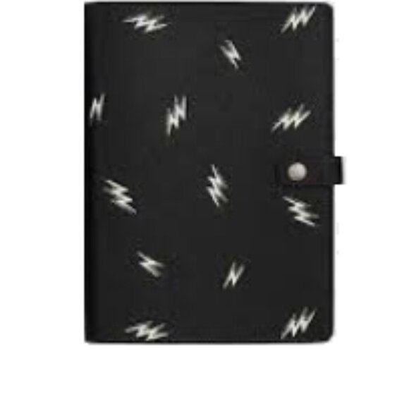 preppy lightning bolts Notebook With Lightning Bolt Print